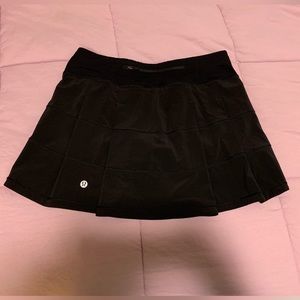 Lululemon Pace Rival Mid-Rise Skirt--Black, size 4, long